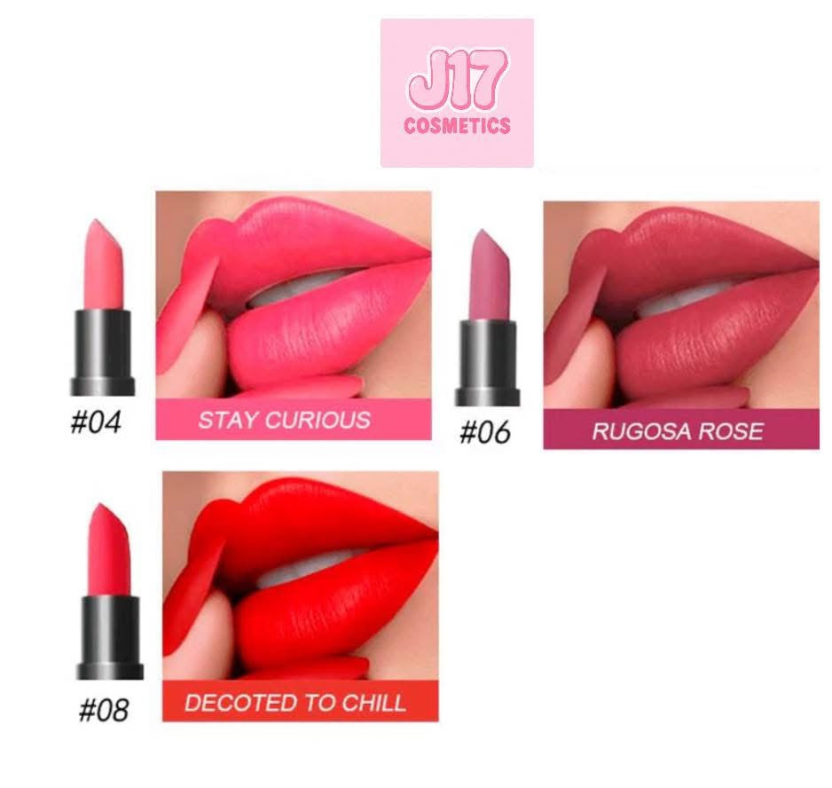Matte lipstick trio