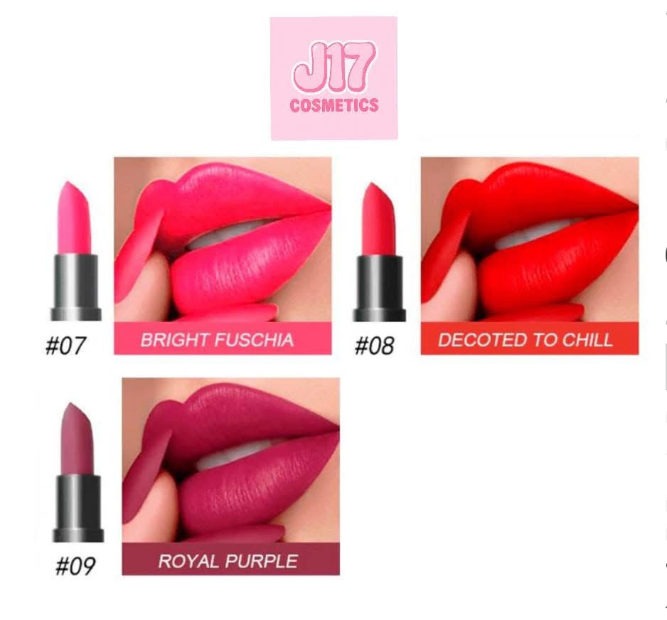 Matte lipstick trio